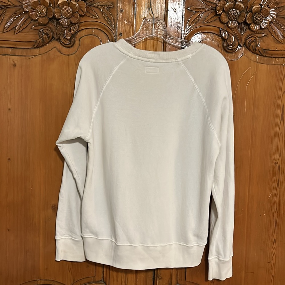 Mother Don’t Sweat It “Get Lost” Graphic Sweatshirt in Chalk White - Picture 2 of 7